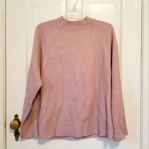 *NEW* CAROLYN TAYLOR Mock Neck Pink Sweater